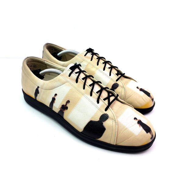 Jeon Icon Art Wearable Mens Sz 8 Women Sz 9-9.5 Leather Lace Up USA Made Shoes